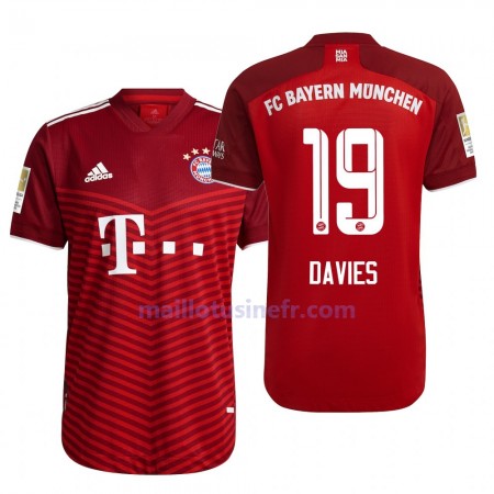 Maillot de Foot FC Bayern Munich Alphonso Davies 19 Domicile 2021-22